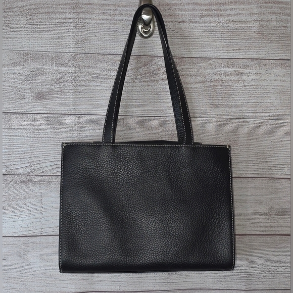 Dooney & Bourke Janine Pebbled Leather Tote With Front Pocket - Picture 2 of 16